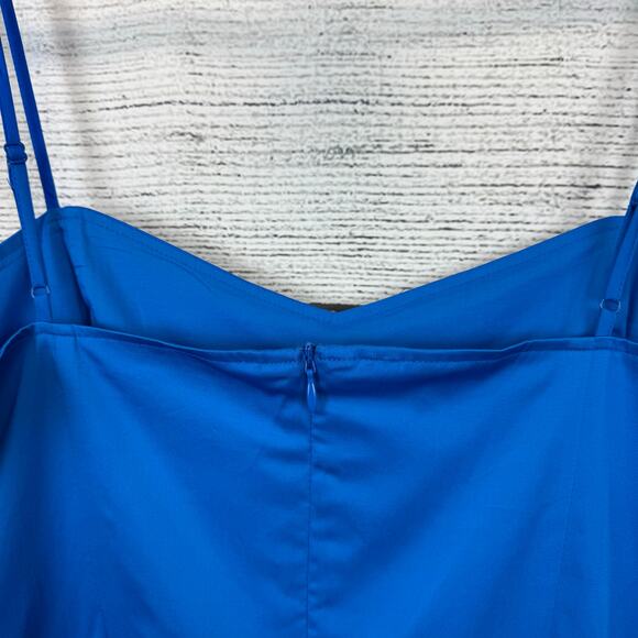 French Connection Women's Blue Sweetheart Sleeveless Mini Dress Size 12 - Picture 9 of 9